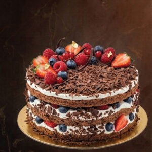 Chocolate Genoise with Berries