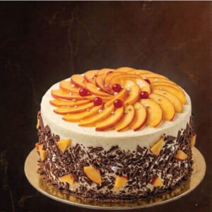 Peach Genoise Cake
